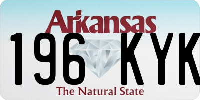 AR license plate 196KYK