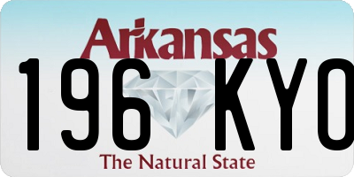 AR license plate 196KYO