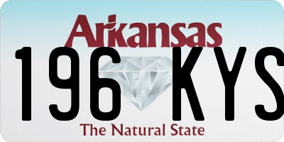 AR license plate 196KYS