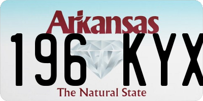 AR license plate 196KYX