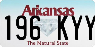 AR license plate 196KYY