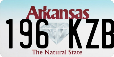 AR license plate 196KZB