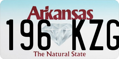 AR license plate 196KZG