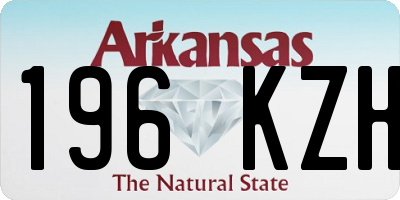 AR license plate 196KZH