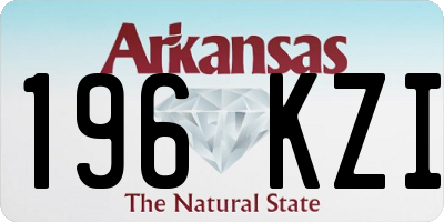 AR license plate 196KZI