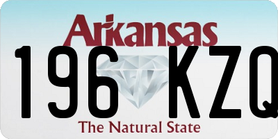 AR license plate 196KZQ