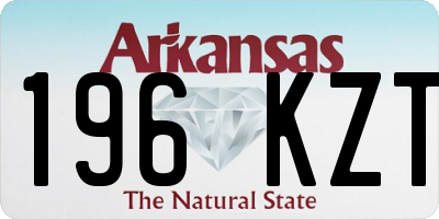 AR license plate 196KZT