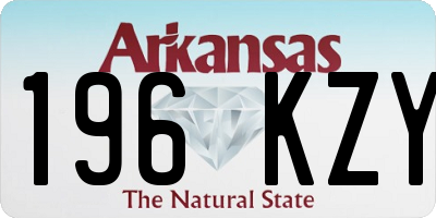 AR license plate 196KZY