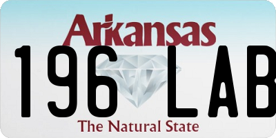 AR license plate 196LAB