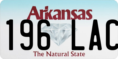 AR license plate 196LAC