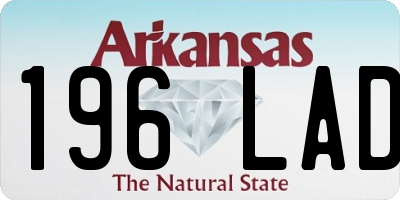 AR license plate 196LAD