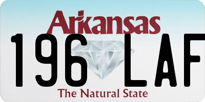 AR license plate 196LAF