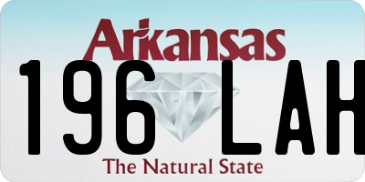 AR license plate 196LAH