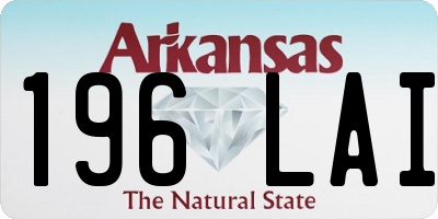 AR license plate 196LAI