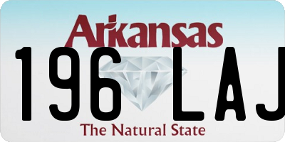 AR license plate 196LAJ
