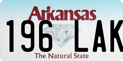 AR license plate 196LAK