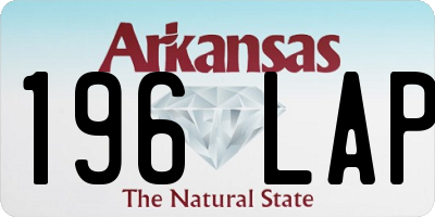 AR license plate 196LAP