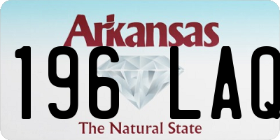 AR license plate 196LAQ