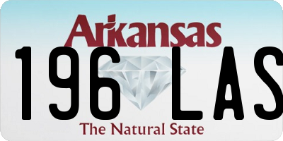 AR license plate 196LAS
