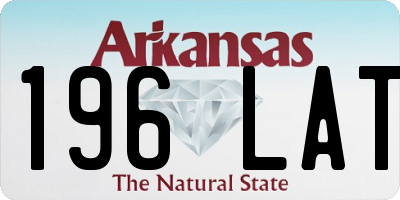 AR license plate 196LAT