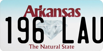 AR license plate 196LAU