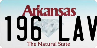 AR license plate 196LAV