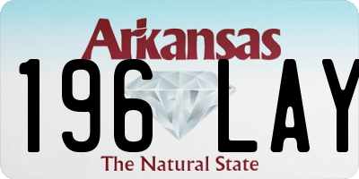 AR license plate 196LAY