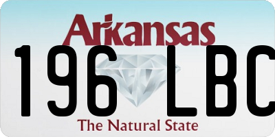 AR license plate 196LBC