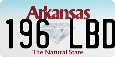 AR license plate 196LBD