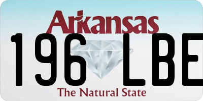 AR license plate 196LBE