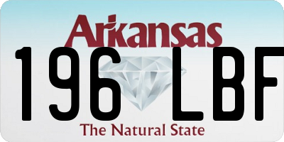 AR license plate 196LBF
