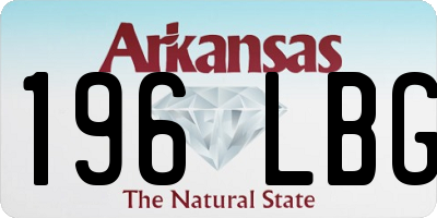 AR license plate 196LBG