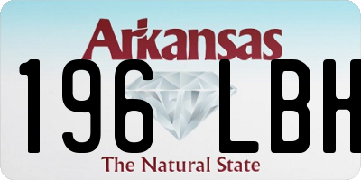 AR license plate 196LBH