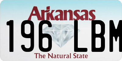 AR license plate 196LBM