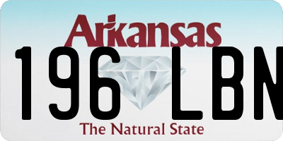 AR license plate 196LBN