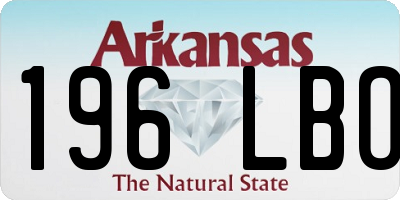 AR license plate 196LBO