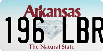 AR license plate 196LBR