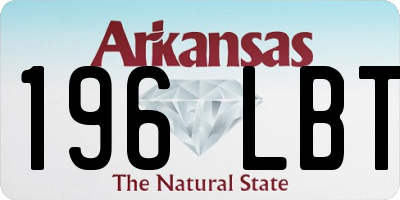 AR license plate 196LBT