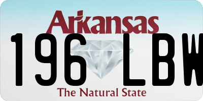 AR license plate 196LBW