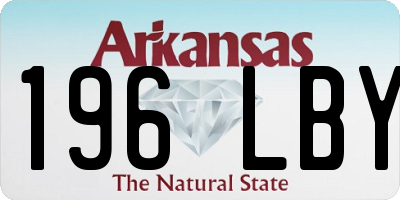 AR license plate 196LBY