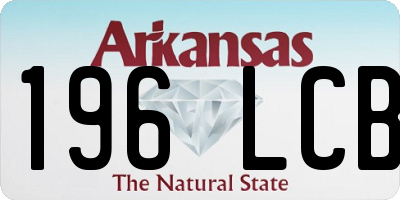 AR license plate 196LCB