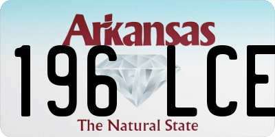AR license plate 196LCE