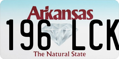 AR license plate 196LCK