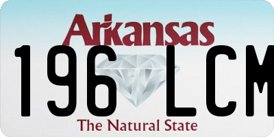 AR license plate 196LCM