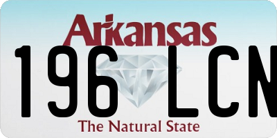 AR license plate 196LCN