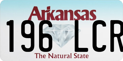 AR license plate 196LCR