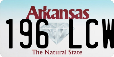 AR license plate 196LCW