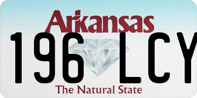 AR license plate 196LCY