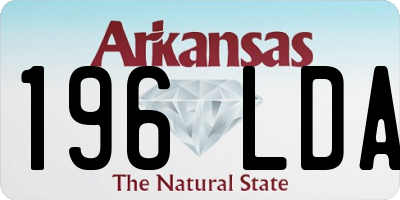 AR license plate 196LDA