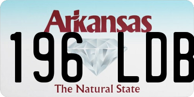 AR license plate 196LDB